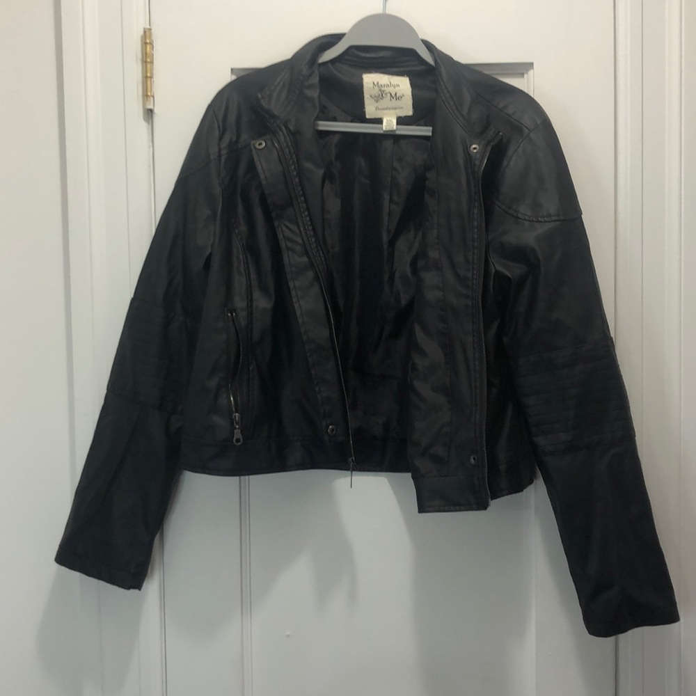 Maralyn and Me faux leather jacket